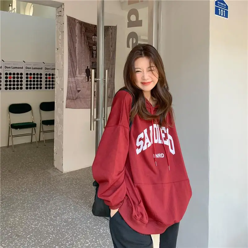 Women's Red Letter Hooded Sweatshirt 2022 — feature 11