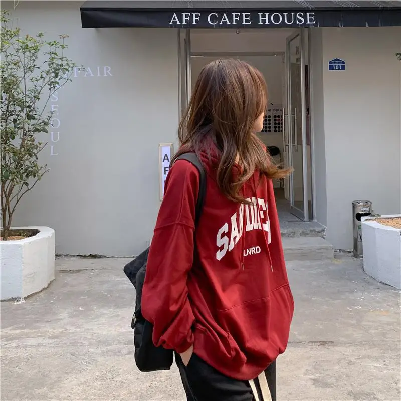 Women's Red Letter Hooded Sweatshirt 2022 — feature 12