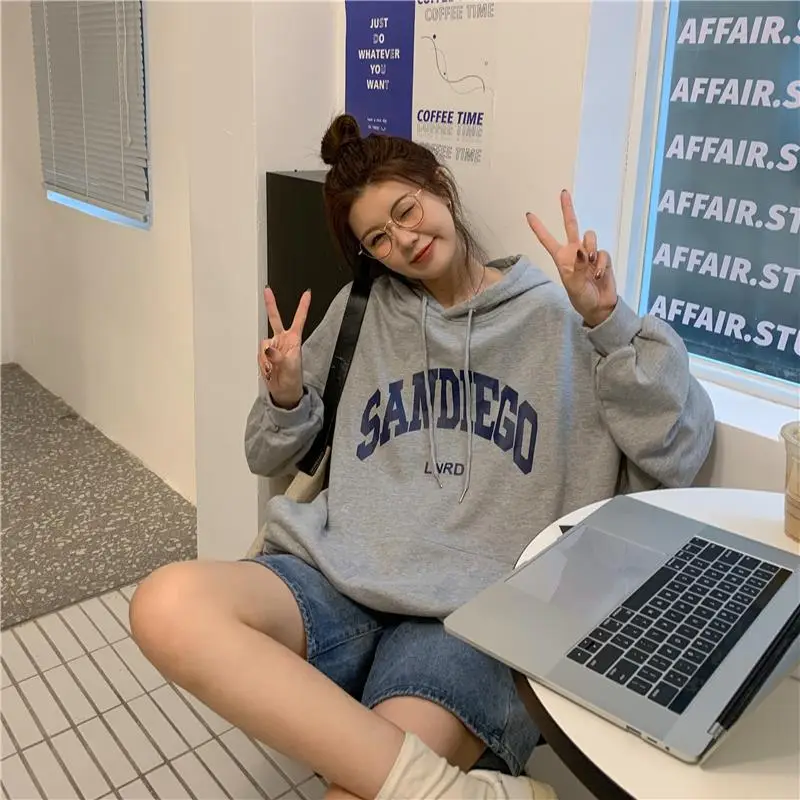 Women's Red Letter Hooded Sweatshirt 2022 — feature 19