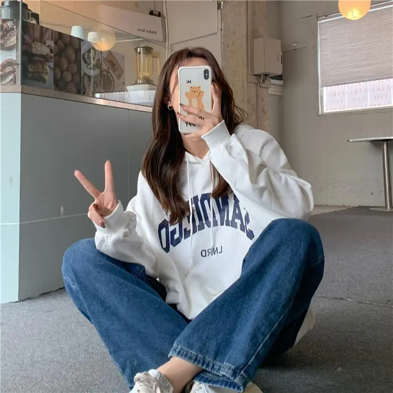 Women's Red Letter Hooded Sweatshirt 2022 — feature 33