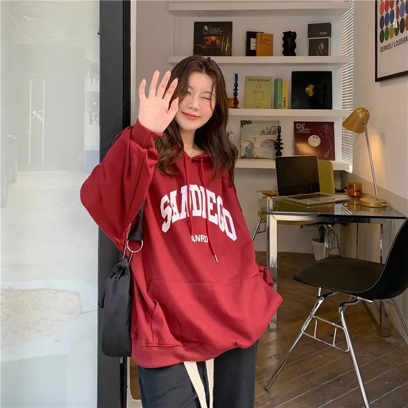 Women's Red Letter Hooded Sweatshirt 2022 — feature 5