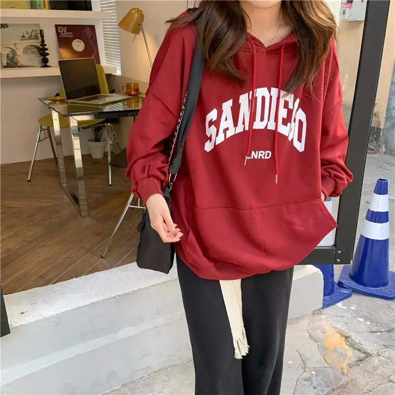 Women's Red Letter Hooded Sweatshirt 2022 — feature 6
