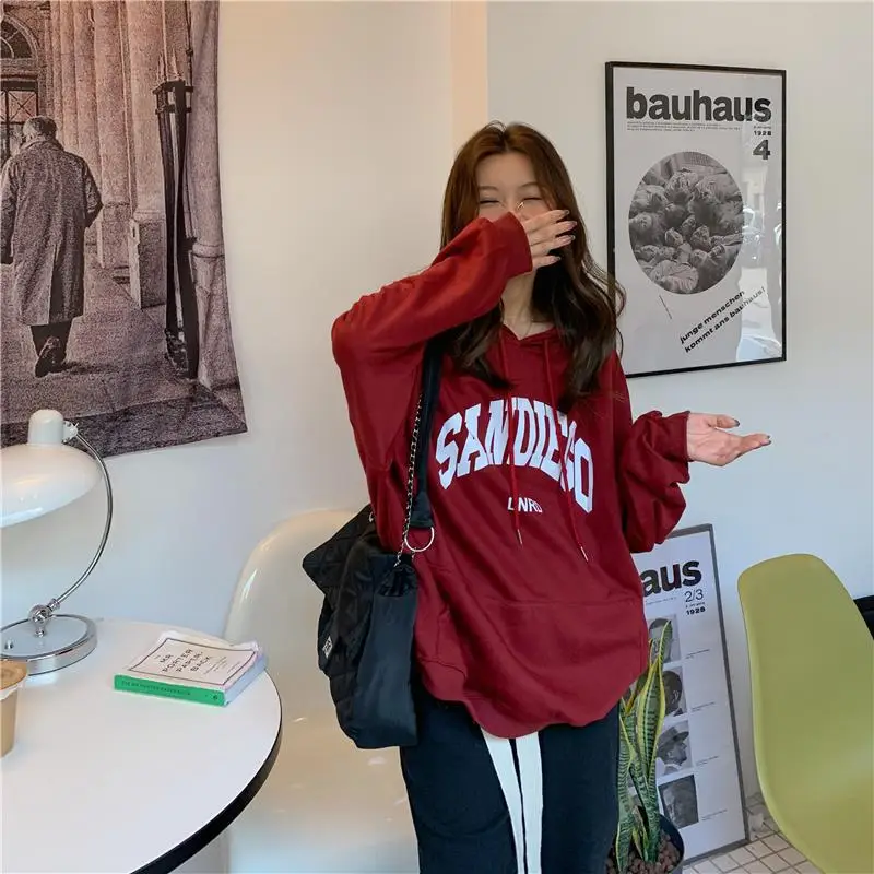 Women's Red Letter Hooded Sweatshirt 2022 — feature 9