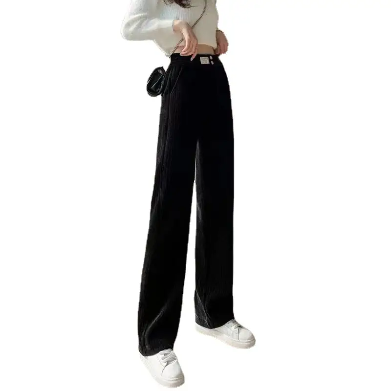 Women's Fleece Lined Wide Leg Pants White - Image 17