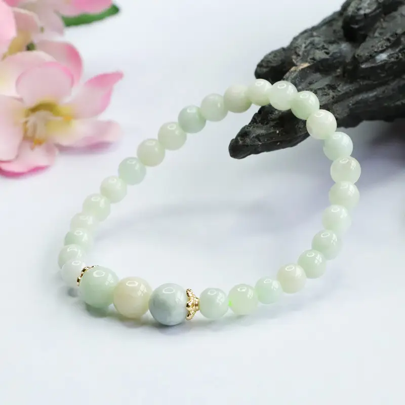 Guan Yu Natural Burmese Jade Bracelet Green Three Worlds Women — feature 10