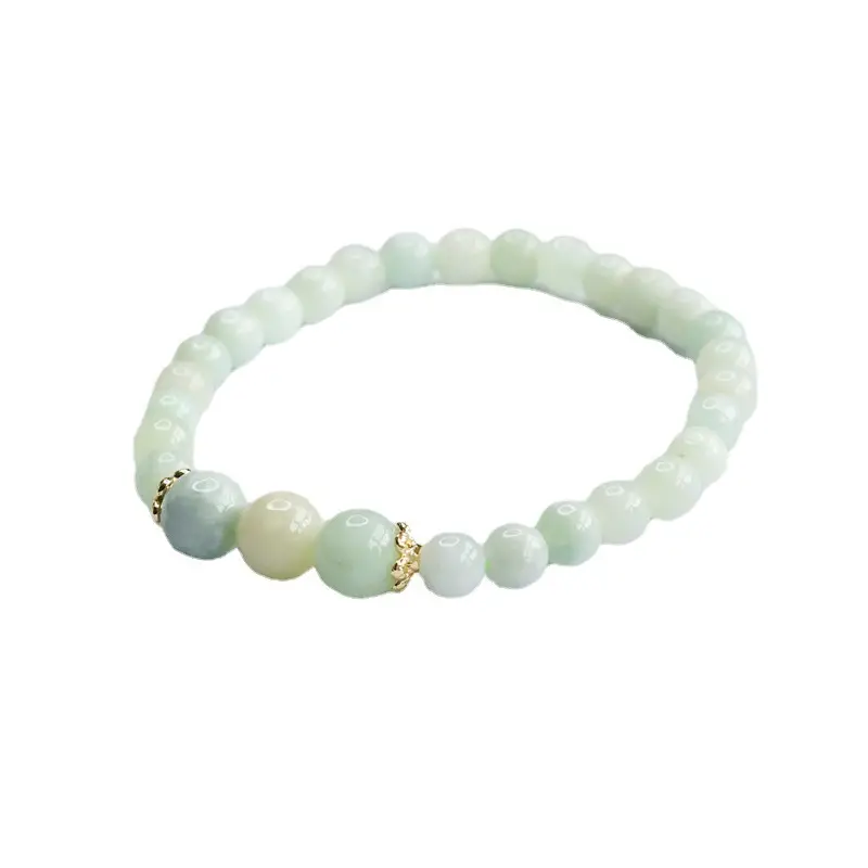 Guan Yu Natural Burmese Jade Bracelet Green Three Worlds Women - Image 5
