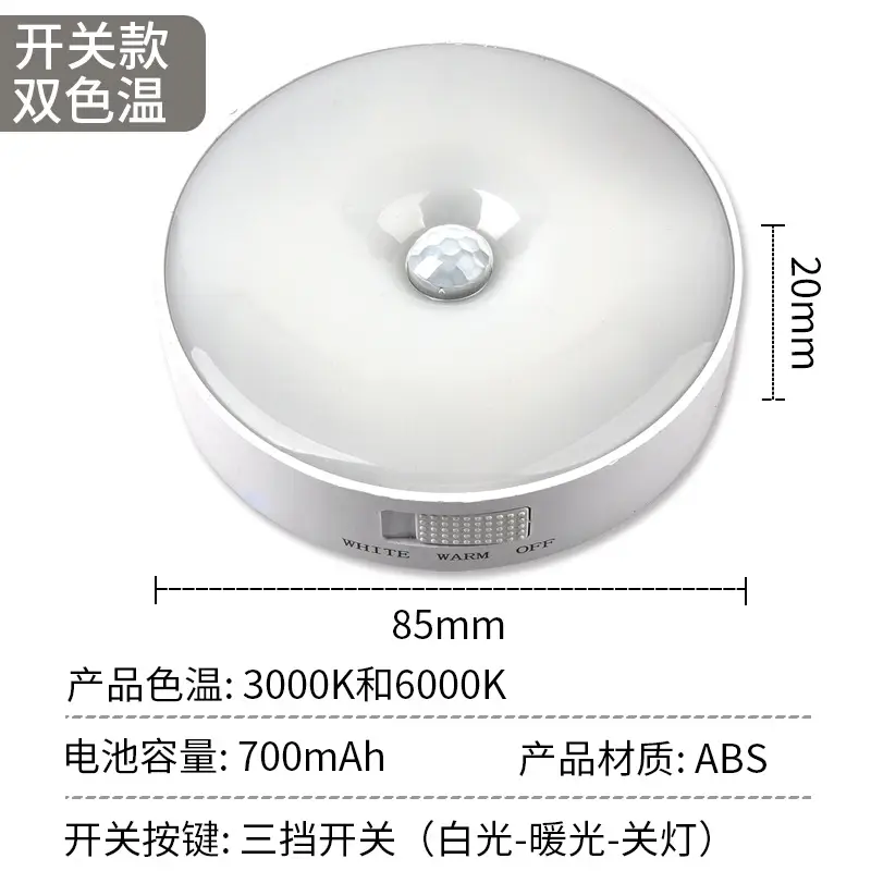 Intelligent Night Light for Bed, Automatic Brighten, USB Charge - Image 5