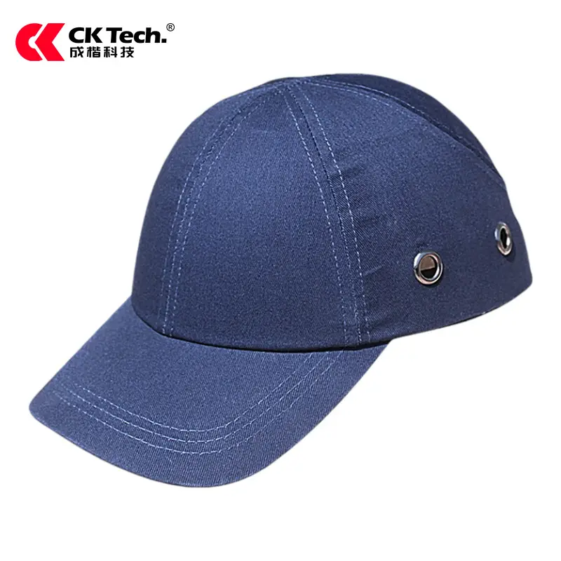 Anti-Collision Baseball Cap Blue Full Cotton or Mesh - Image 4
