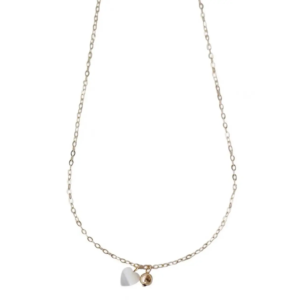 Deep Sea White Butterfly Gold Pearl Necklace for Women — feature 7