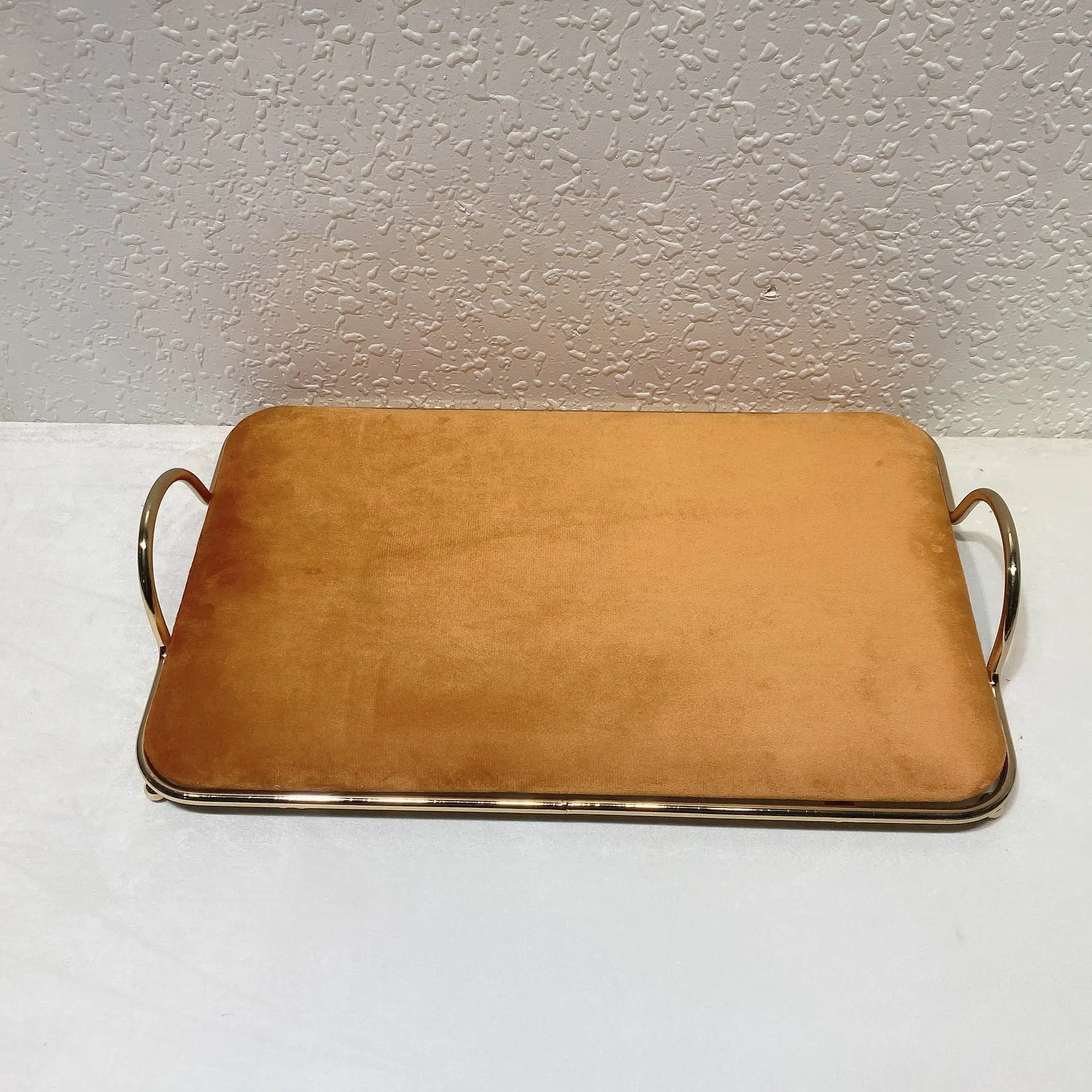 Pink Metal Display Tray with Gold Plating - Image 11