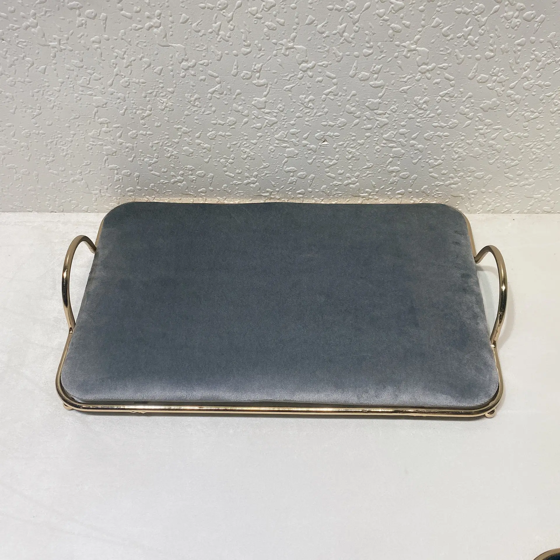 Pink Metal Display Tray with Gold Plating - Image 2