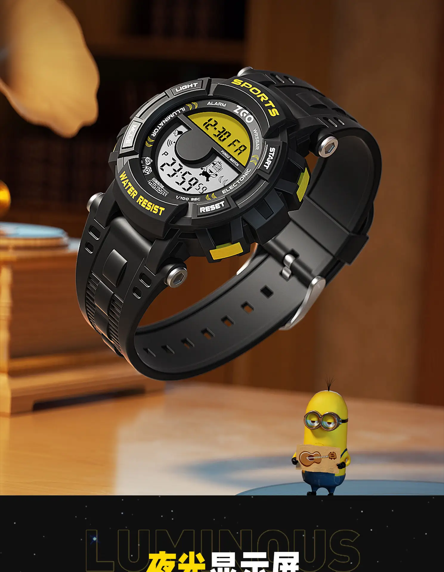 Waterproof Teen Sports Watch with 7 Functions — feature 8