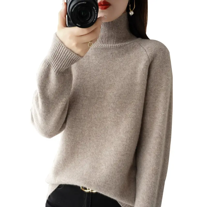 Women's 25W Turtleneck Knitwear Teal Export - Image 16