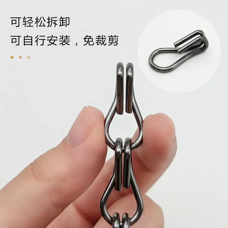 Electroplated Aluminum Curtain Chain 19g Double Hook - Image 14