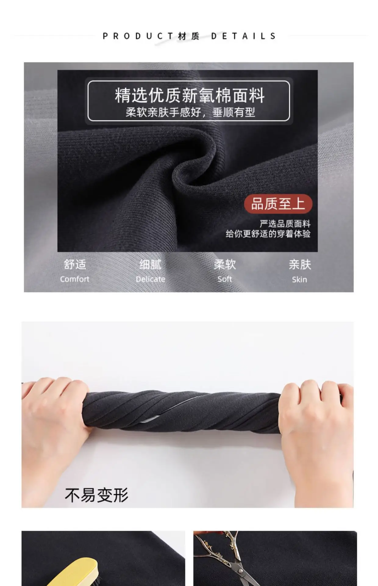 Women Slim Straight Wide Leg Pants Grey Spring 2026 — feature 9