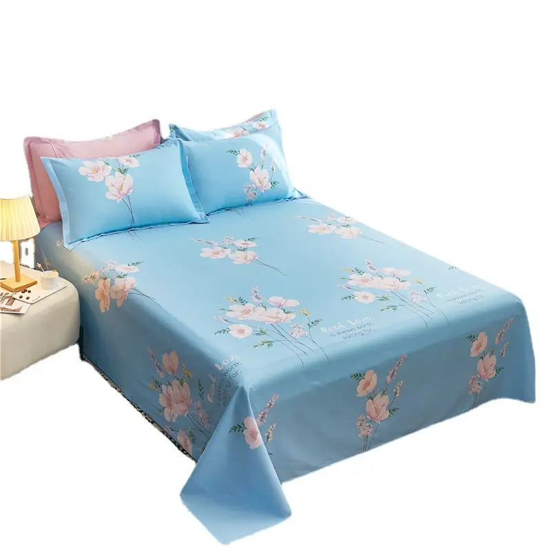 Cotton Single Bed Sheet 12868 Soft Yellow - Image 49