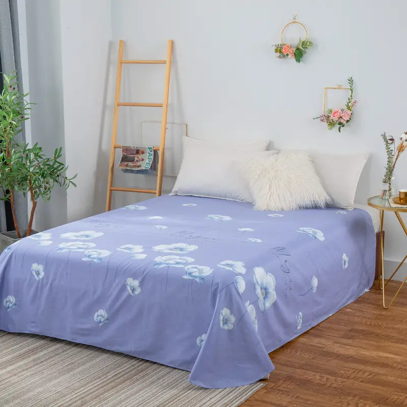 Cotton Single Bed Sheet 12868 Soft Yellow - Image 21