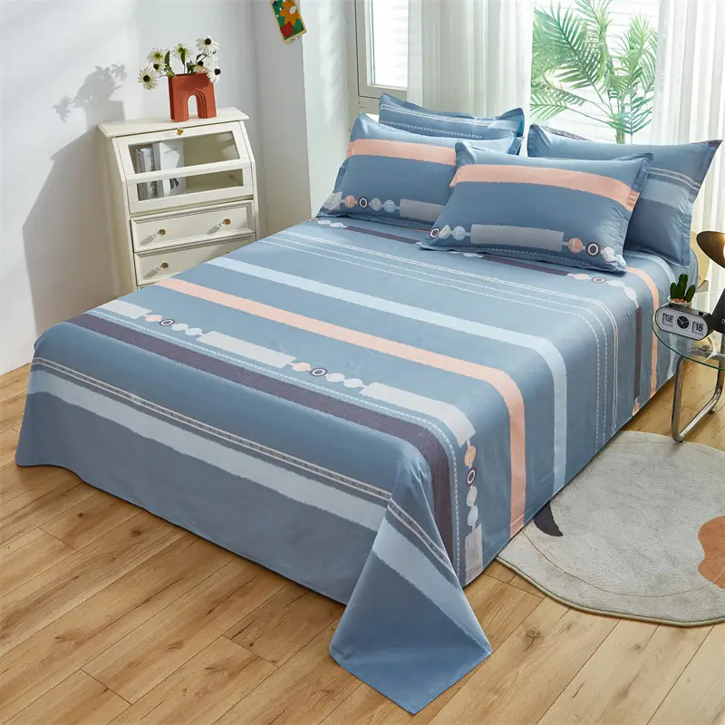 Cotton Single Bed Sheet 12868 Soft Yellow - Image 25