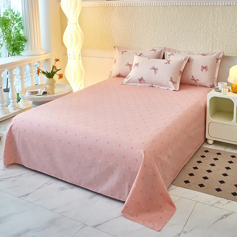 Cotton Single Bed Sheet 12868 Soft Yellow - Image 26