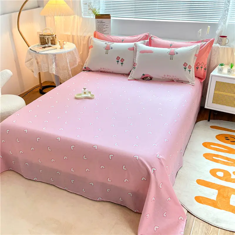 Cotton Single Bed Sheet 12868 Soft Yellow - Image 31