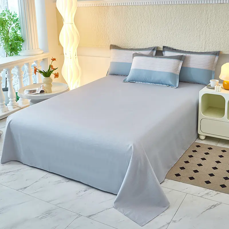 Cotton Single Bed Sheet 12868 Soft Yellow - Image 35