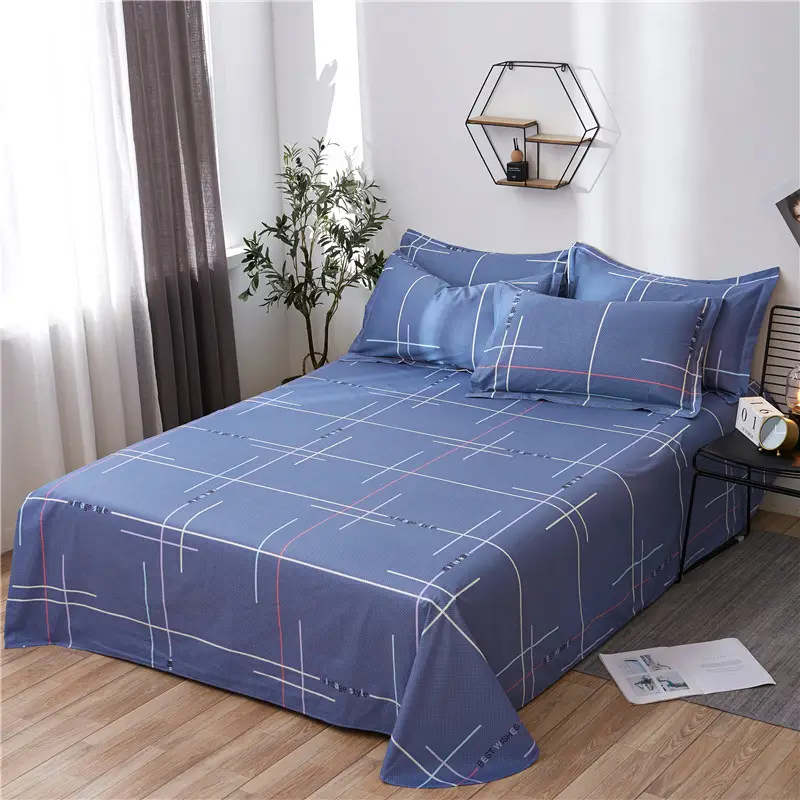 Cotton Single Bed Sheet 12868 Soft Yellow - Image 36