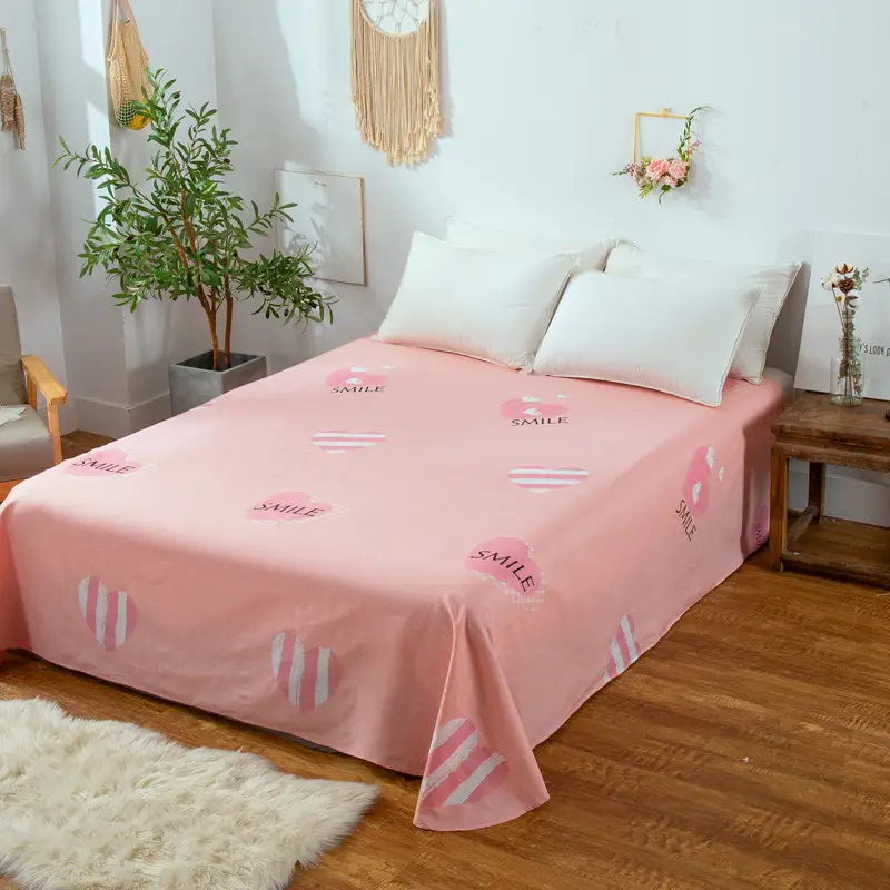 Cotton Single Bed Sheet 12868 Soft Yellow - Image 8