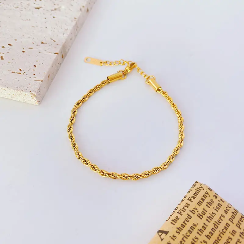 18K Gold Titanium Steel Bracelet for Women - Image 5