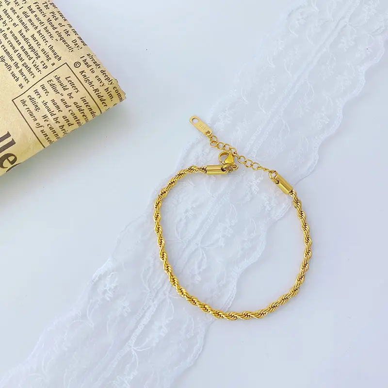 18K Gold Titanium Steel Bracelet for Women - Image 6