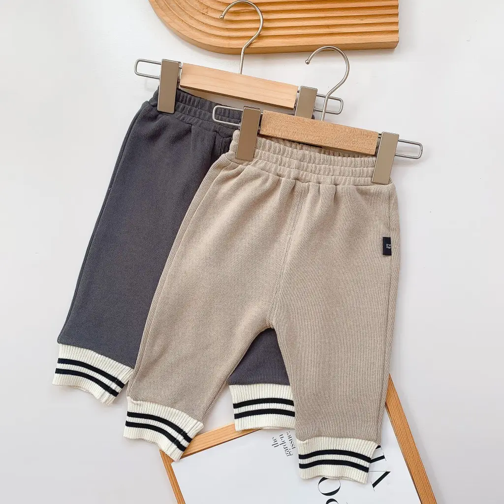 Knitted Velvet Sweatpants for Boys Girls 2025 Autumn Winter - Image 5