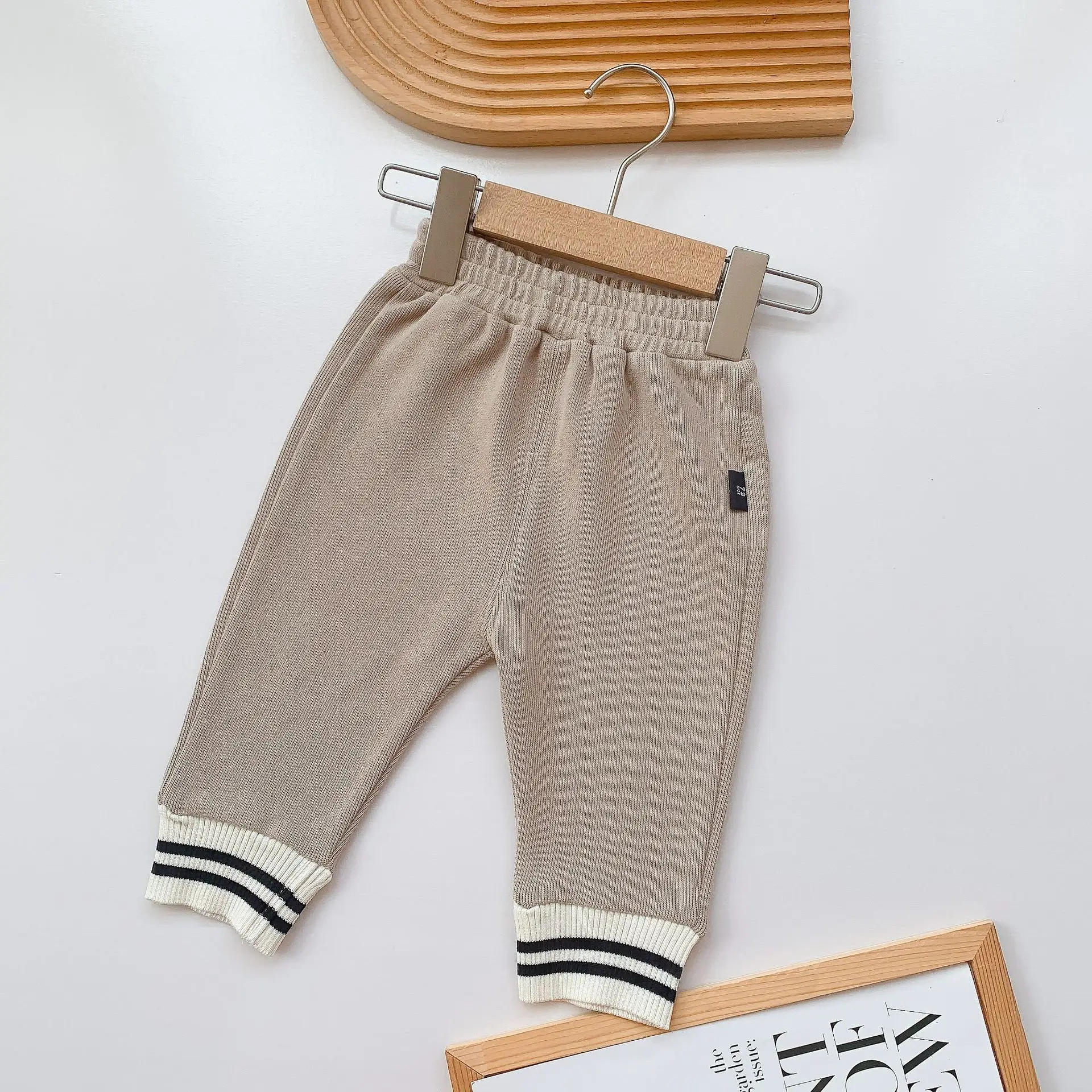 Knitted Velvet Sweatpants for Boys Girls 2025 Autumn Winter - Image 3