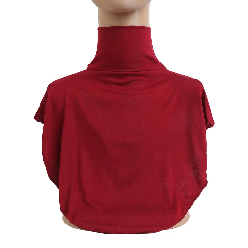 Grey Mercerized Cotton Turtleneck Cover Neck Spot H010