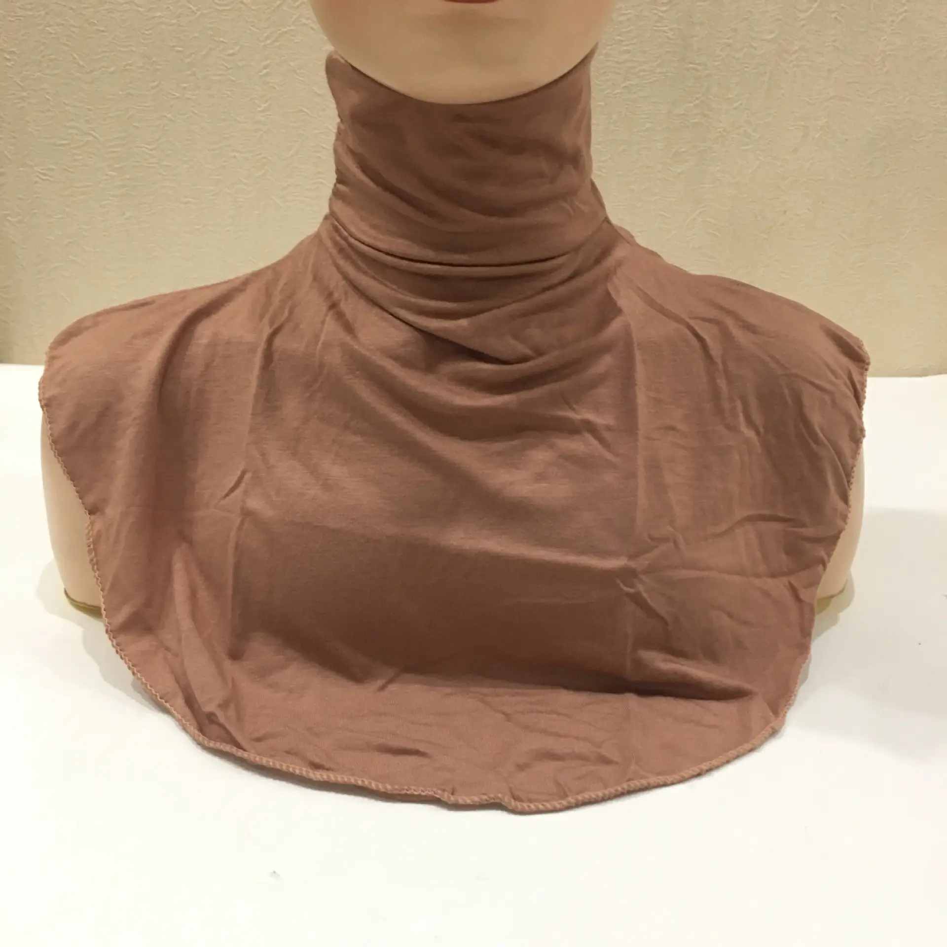 Grey Mercerized Cotton Turtleneck Cover Neck Spot H010