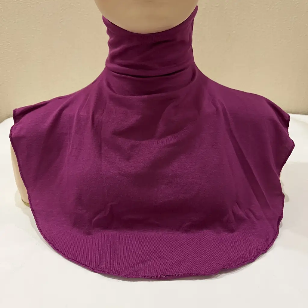 Grey Mercerized Cotton Turtleneck Cover Neck Spot H010