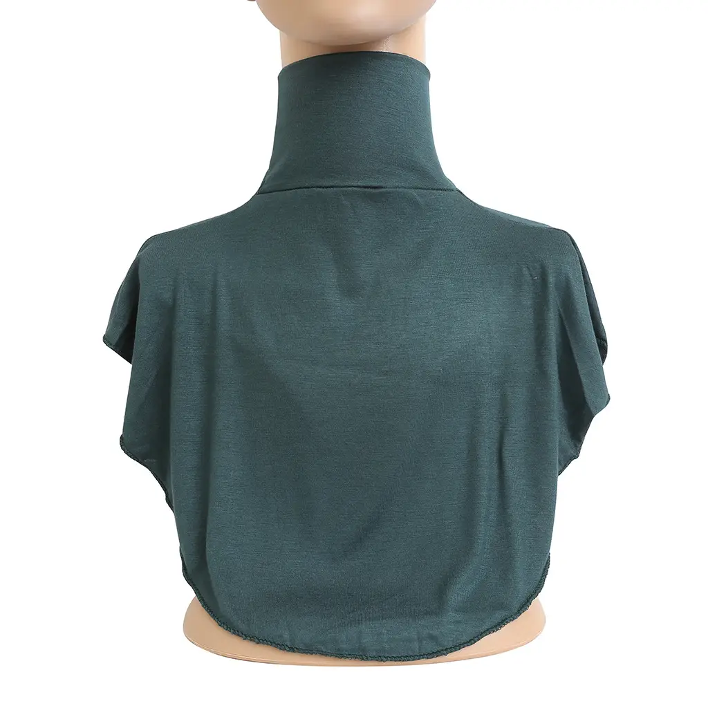 Grey Mercerized Cotton Turtleneck Cover Neck Spot H010