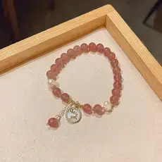 Blue Beaded Net Bracelet for Women — feature 5