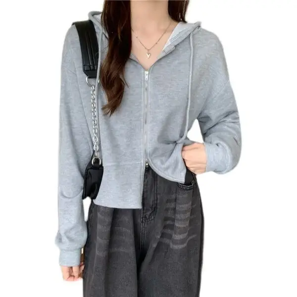 Women's White Hoodie Long Sleeve High Waist 2025 - Image 5