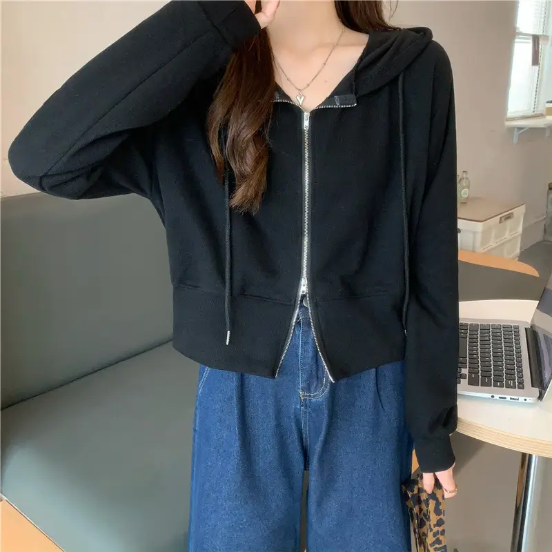 Women's White Hoodie Long Sleeve High Waist 2025 — feature 21