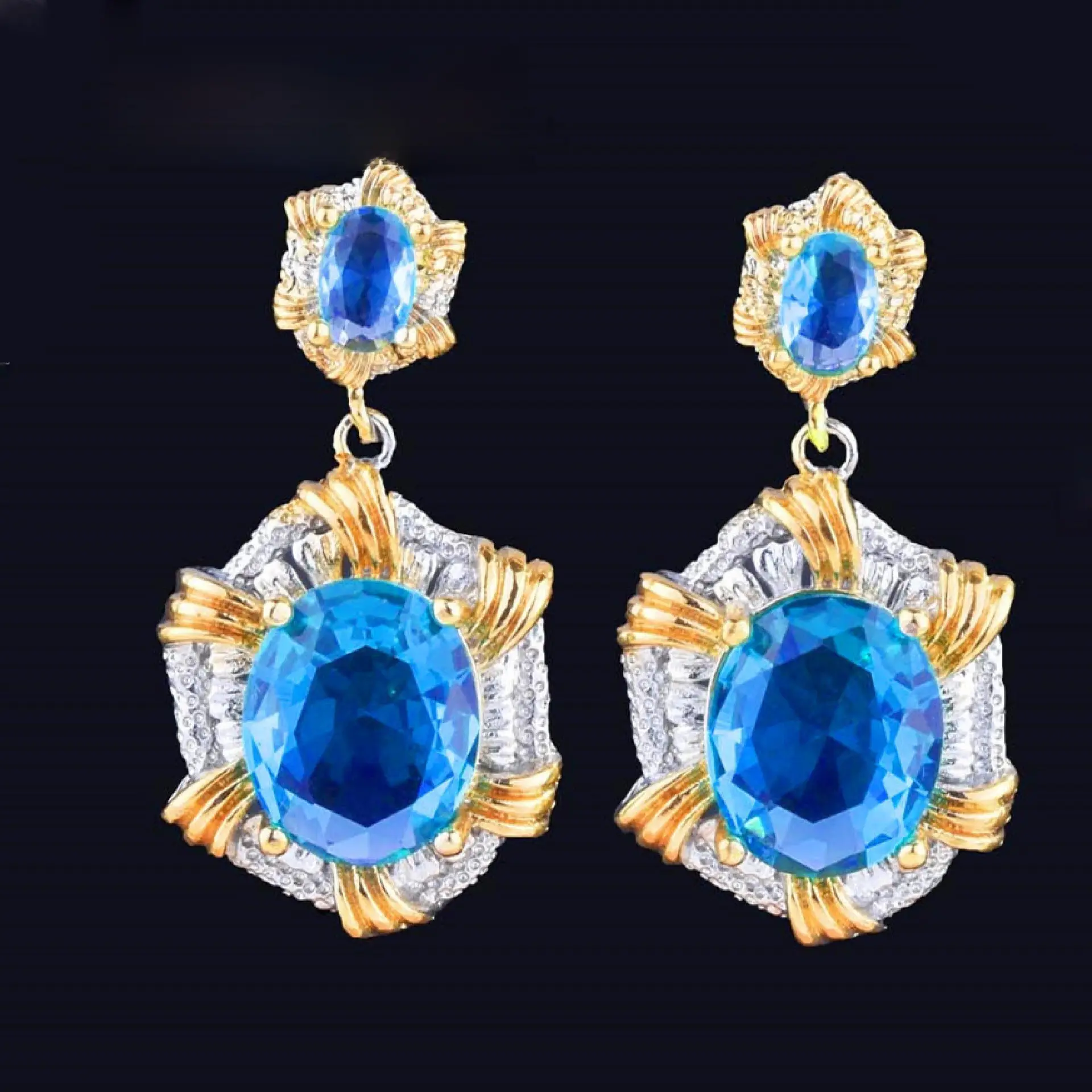 Italian Craft Emerald Pendant Open Ring Bracelet Set - Image 8