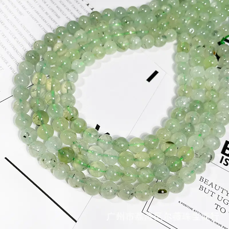 Natural Green Grape Stone Loose Beads Semi-Finished DIY Jewelry - Image 3