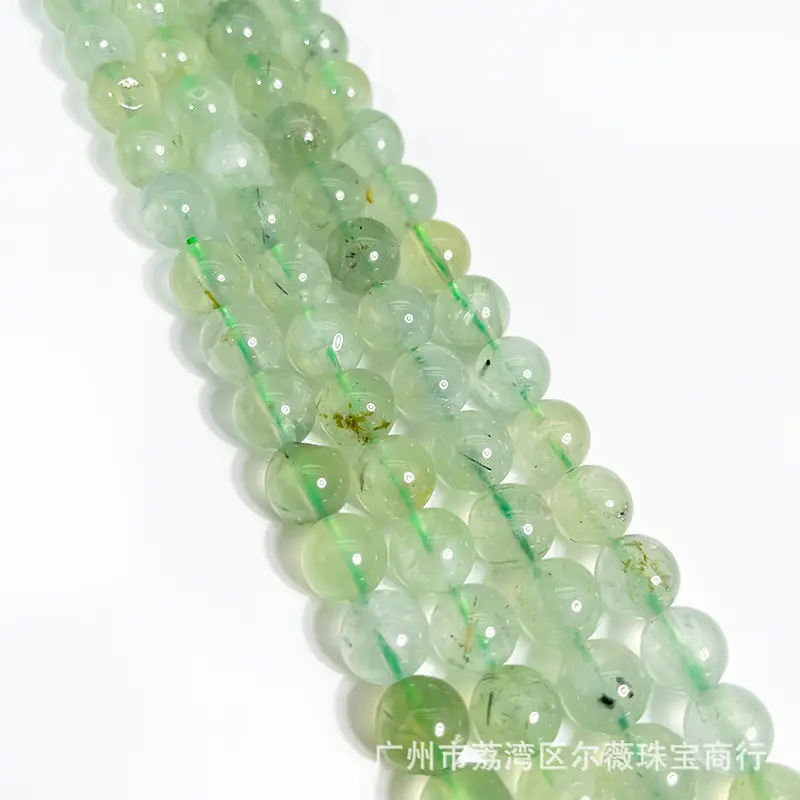Natural Green Grape Stone Loose Beads Semi-Finished DIY Jewelry - Image 5