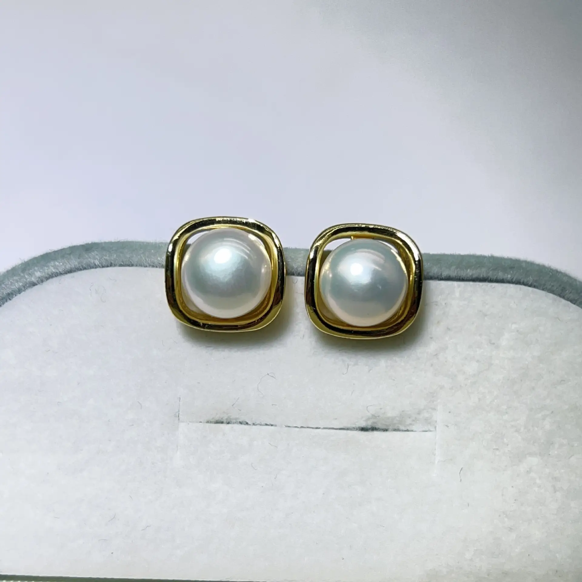 Zhuji Pearl Earrings S925 Gold Plated Niche Design — feature 17