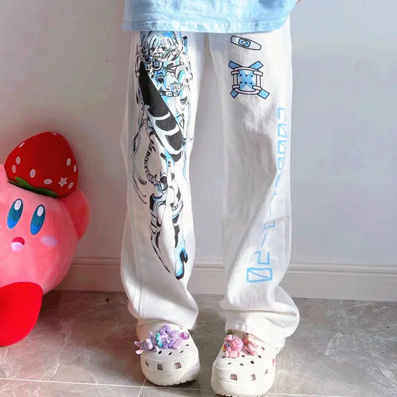 Women's Japanese Printed Loose Slimming Pants Set - Image 5