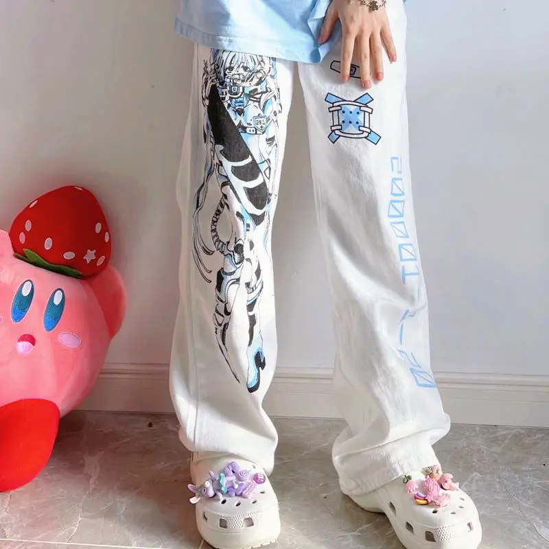 Women's Japanese Printed Loose Slimming Pants Set — feature 10