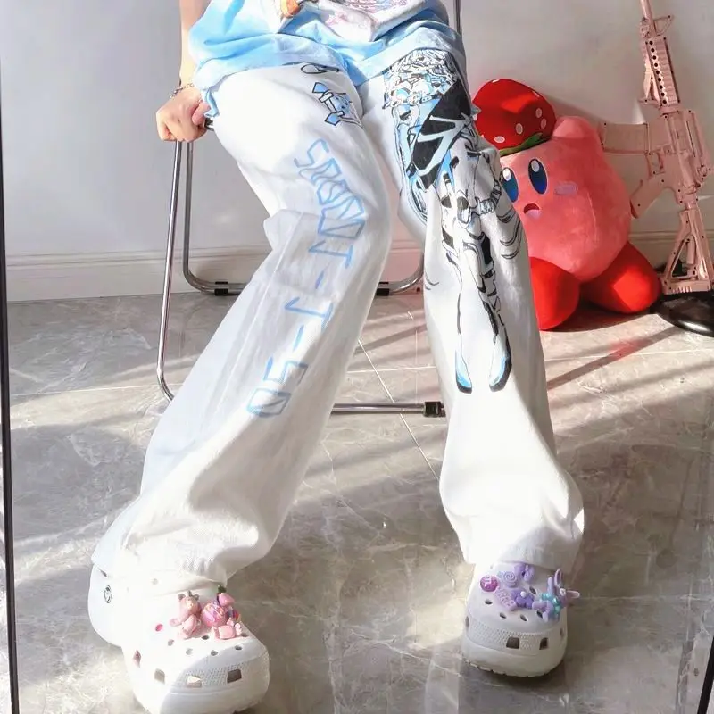 Women's Japanese Printed Loose Slimming Pants Set — feature 12
