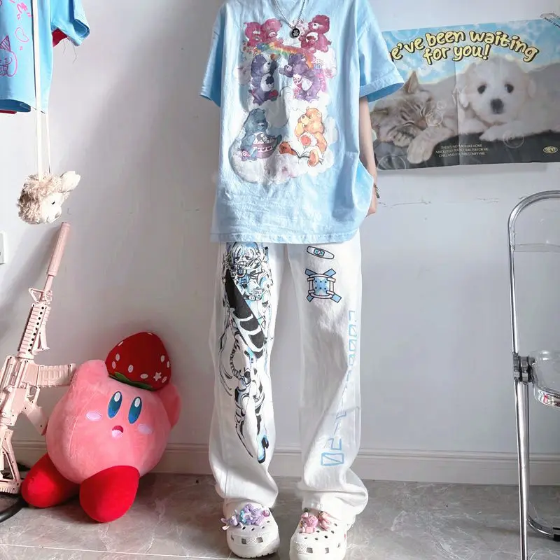 Women's Japanese Printed Loose Slimming Pants Set — feature 13