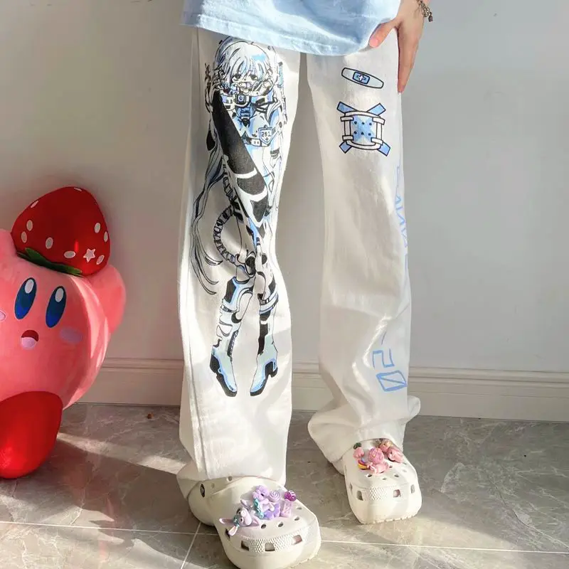 Women's Japanese Printed Loose Slimming Pants Set — feature 4