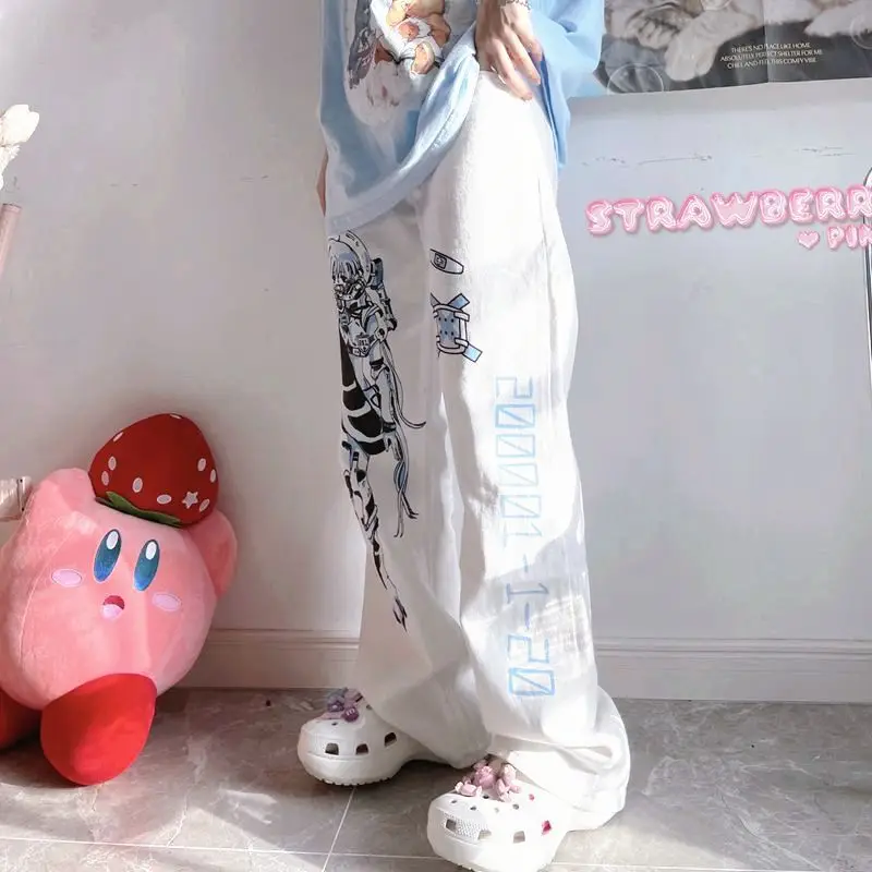 Women's Japanese Printed Loose Slimming Pants Set — feature 7