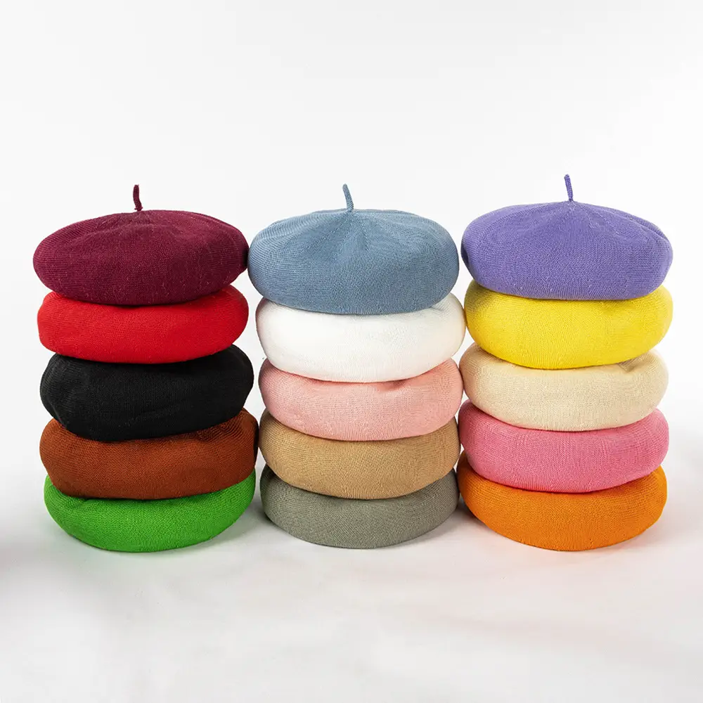 Red Adjustable Beret for Kids Spring Summer - Image 17
