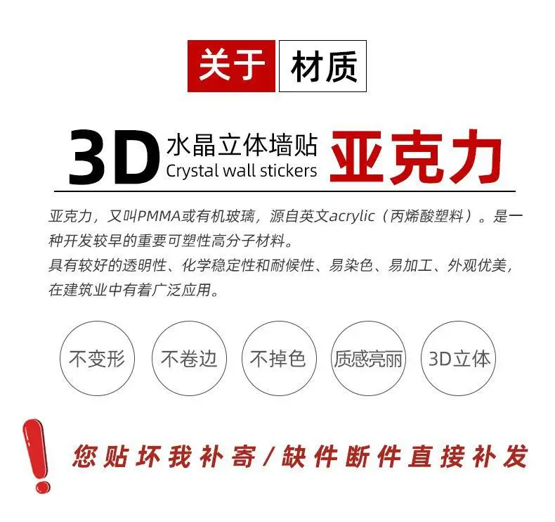 3D Hanging Light Wall Sticker Corporate Culture Incentive — feature 6